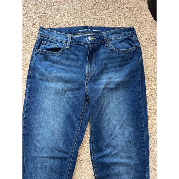 OLD NAVY WOW Mid-Rise, Wow Boyfriend, Denim Blue Jeans, size Women's 8 Tall/Long - Picture 8 of 8